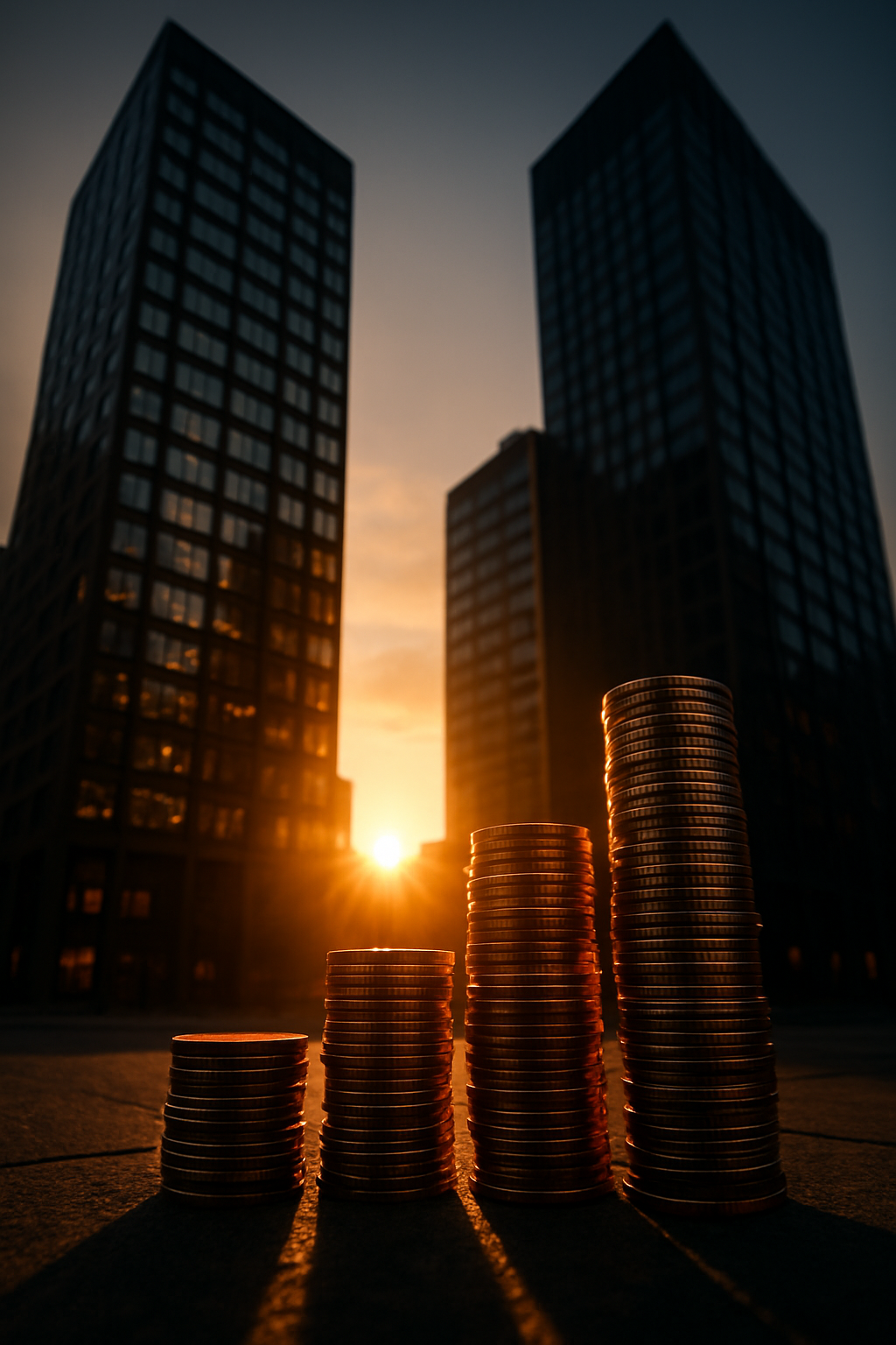 Prédios corporativos e Moedas representam o equity reits